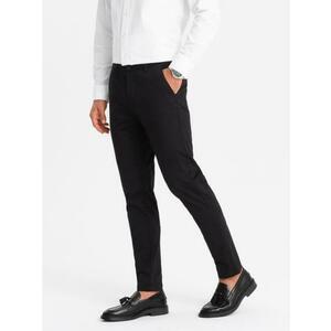 Férfi REGULAR FIT chino nadrág - fekete V5 kép