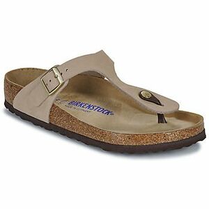 Lábujjközös papucsok Birkenstock Gizeh SFB LENB Sandcastle kép