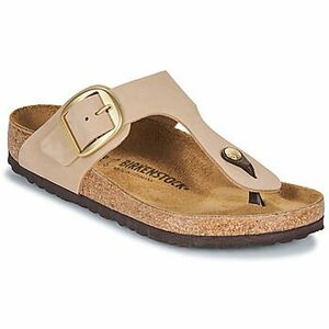 Lábujjközös papucsok Birkenstock Gizeh Big Buckle LENB Sandcastle kép