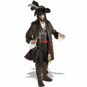 Pirates of the Caribbean Kalóz Farsangi jelmez Szerepjáték Jelmezek Jelmez Bulikra Álarcosbál Felnőttek Férfi Felszerelések Szerepjáték Teljesítmény Parti Halloween Álarcos mulatság Könnyű farsangi Lightinthebox kép