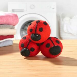 3 golyó a szárítóhoz Ladybug kép