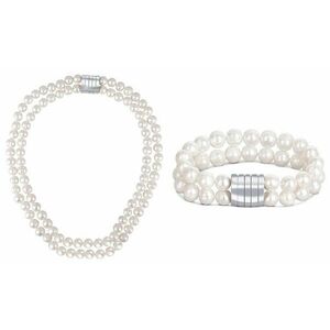 JwL Luxury Pearls JwL Luxury Pearls Kedvezményes gyöngy ékszer szett JL0598 és JL0656 (karkötő, nyaklánc) kép