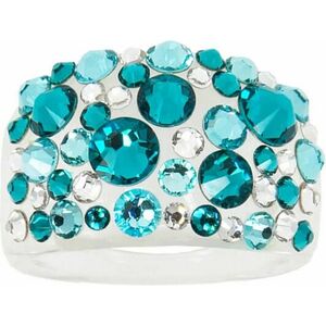 Levien Levien Csillogó gyűrű kristályokkal Bubble Blue Zircon 62 mm kép