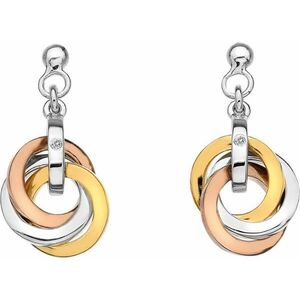 Hot Diamonds Hot Diamonds Ezüst fülbevaló Trio Rose Gold DE389 kép