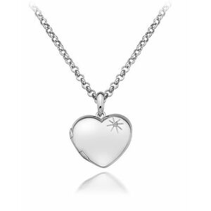 Hot Diamonds Hot Diamonds Ezüst nyaklánc Hot Diamonds Memoirs Heart Locket DP495 (lánc, medál) kép