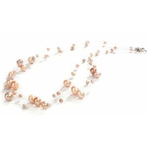 JwL Luxury Pearls JwL Luxury Pearls Nyaklánc lebegő valódi gyöngyökkel JL0324 kép