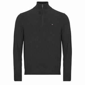 Pulóverek Tommy Hilfiger PIMA ORG CTN CASHMERE ZIP MOCK kép