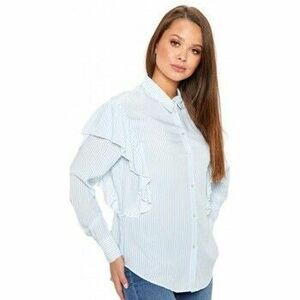 Blúzok Only Betty Shirt - Cloud Dancer Light Blue kép