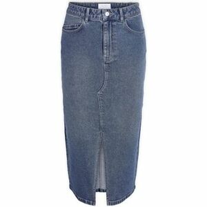 Szoknyák Noisy May Noos Kath Midi Skirt - Medium Blue Denim kép