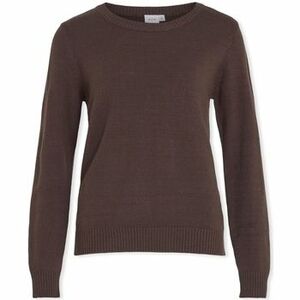 Pulóverek Vila Noos Ril O-Neck L/S - Coffee Bean kép