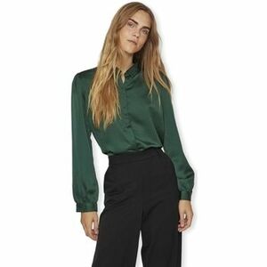 Blúzok Vila Noos Ellette Satin Shirt L/S - Pineneedle kép