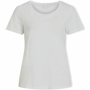 Pulóverek Vila Noos Top Sus O-Neck - Optical Snow kép