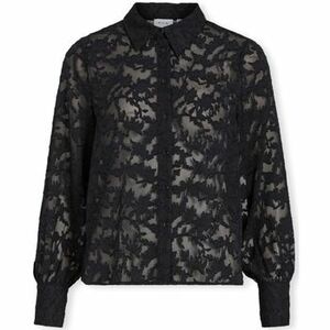 Blúzok Vila Noos Flema New Shirt L/S - Black kép