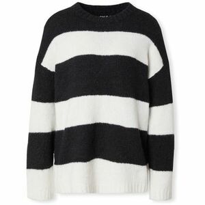 Pulóverek Only Filone Life Knit - Black/Cloud Dancer kép