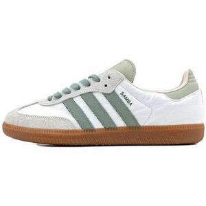 Divat edzőcipők adidas Samba OG Cloud White Silver Green kép