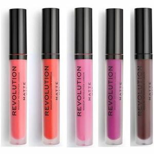 Szájfény Makeup Revolution Set of 5 Matte Lip Glosses - 130 Decadence/ 133 Destiny kép