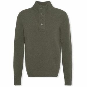 Pulóverek Barbour Patch Half Zip Knit - Seaweed kép