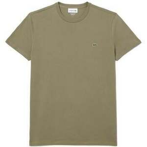 Pólók / Galléros Pólók Lacoste Cotton Pima Crew Neck T-Shirt Khaki Green kép