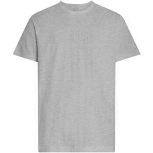 Pólók / Galléros Pólók Calvin Klein Jeans Cotton Crew T-Shirt Grey Heather kép