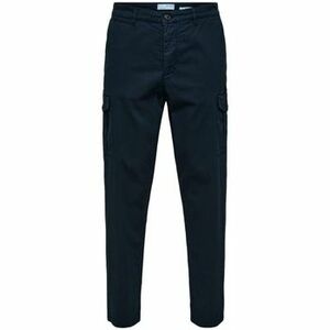 Nadrágok Selected Slim Tapered Wick 172 Cargo Pants - Dark Sapphire kép