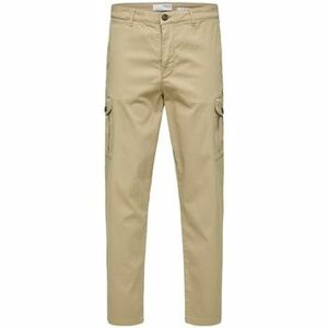 Nadrágok Selected Slim Tapered Wick 172 Cargo Pants - Chinchilla kép