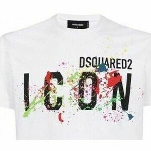 Pulóverek Dsquared T-Shirt Icon Homme blanc kép