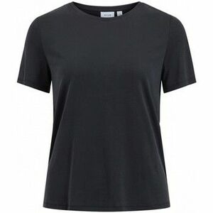 Pulóverek Vila Modala O Neck T-Shirt - Black kép