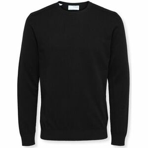 Pulóverek Selected Noos Berg Crew Knit - Black kép