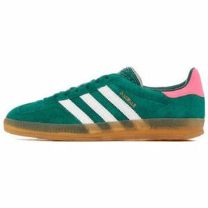 Divat edzőcipők adidas Gazelle Indoor Collegiate Green Lucid Pink kép