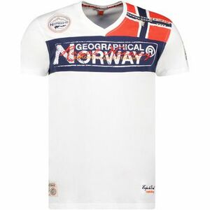 Rövid ujjú pólók Geographical Norway SX1130HGN-White kép