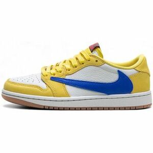 Divat edzőcipők Nike Air Jordan 1 Retro Low OG SP Travis Scott Canary kép