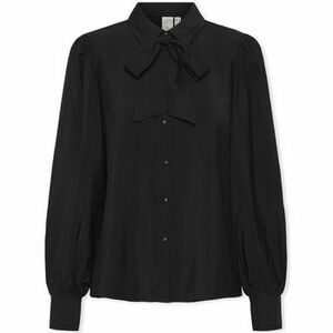 Blúzok Y.a.s YAS Noos Pil LS Bow Shirt - Black kép