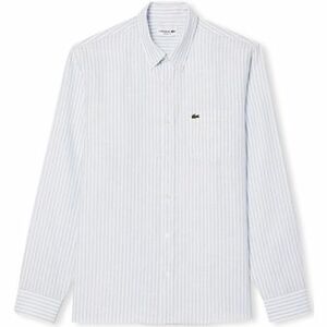 Hosszú ujjú ingek Lacoste Regular Fit Linen Shirt - Blue/Blanc kép