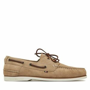 Félcipő Tommy Hilfiger Th Boat Shoe Core Suede FM0FM05387 Bézs kép