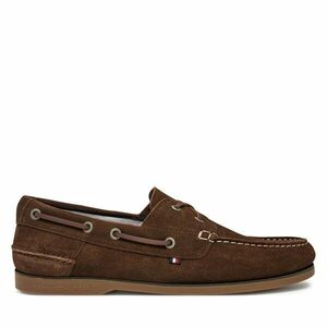 Félcipő Tommy Hilfiger Th Boat Shoe Core Suede FM0FM05387 Barna kép