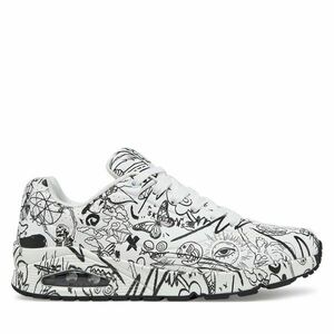 Sportcipők Skechers UNO Printed Lace-Up 183501/WBK Fehér kép