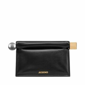 Táska JACQUEMUS La Pochette Rond Carre 24E233BA356-3171 Fekete kép