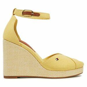 Félcipő Tommy Hilfiger Flag High Wedge Espad Closed Toe FW0FW08494 Sárga kép