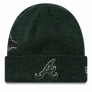 Sapka New Era Atlanta Braves World Series Patch Cuff Knit Beanie 60580730 Zöld kép