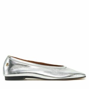 Balerina Tommy Hilfiger Soft Metal Lthr Ballerina No Bow FW0FW08601 Ezüst kép