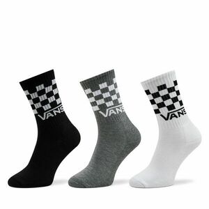 3 pár hosszú szárú férfi zokni Vans Classic Check Crew VN000F0WY281 Fekete kép