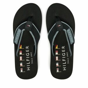 Flip-flops Tommy Hilfiger Patch Hilfiger Beach Sandal FM0FM05435 Fekete kép