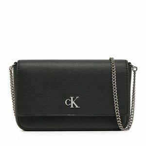 Táska Calvin Klein Jeans Minimal Monogram Ew Flap Ph/Cb19 LV04K1027G Fekete kép