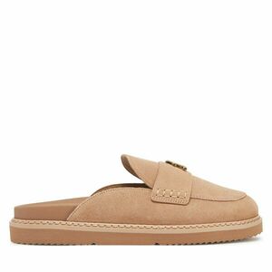 Papucs Tommy Hilfiger Suede Closed Toe Mule FW0FW08583 Bézs kép