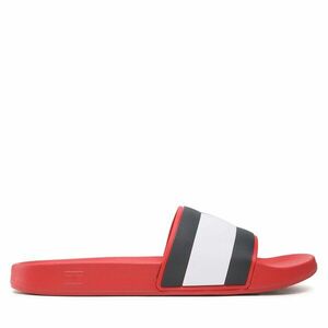 Papucs Tommy Hilfiger Rubber Th Flag Pool Slide FM0FM04263 Piros kép