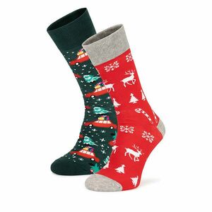 2 pár hosszú szárú unisex zokni Lasocki 2MB-004-AW24 (2-pack) Színes kép