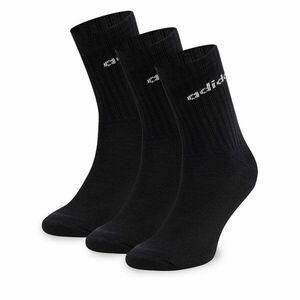 3 pár uniszex hosszú szárú zokni adidas IC1301 3-PACK Fekete kép