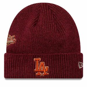 Sapka New Era LA Dodgers World Series Patch Cuff Knit Beanie 60580732 Piros kép