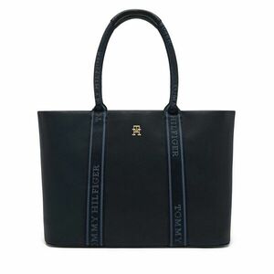 Táska Tommy Hilfiger Th Logotape Tote AW0AW17198 Sötétkék kép