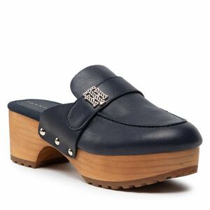 Papucs Tommy Hilfiger Th Hardware Mid Heel Clog FW0FW06602 Sötétkék kép